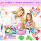 GirlsHome 300+PCS Fabric Flower Bouquets Toys, DIY Flower Crafts Kits for Kids, Arts and Crafts for Kids Ages 6-8 Girls, Flower