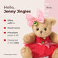Bearington Jenny Jingles Christmas Ballerina Plush, 10 Inch Christmas Stuffed Animals For Kids, Ideal Christmas Teddy Bear Gift