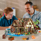 Insoon Wood Cabin Building Set With Led Light, 2570 Pcs Wooden Forest House Mini Building Block Toy With Waterwheel Pond Animals, Big House Construction Model For Adults Teens Kids Boys Girls 10-12+