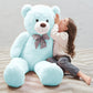 Morismos Giant Teddy Bear Stuffed Animals Big Teddy Bear Plush, Soft Large Bear Gifts For Girls Girlfriend On Valentine Christmas Birthday, 47 Inches, Blue