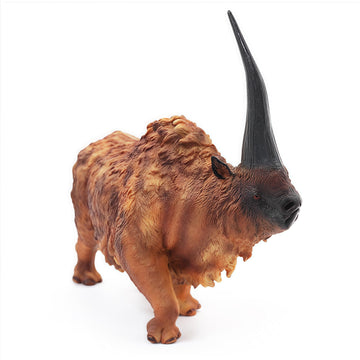 Gemini&Genius Ancient Rhino Action Figure Toy, Siberian Unicorn Rhinoceros Toy Figurine Wild Animal Toy, Elasmotherium Animal Toy, Gift, Collection, Display For Kids Collectors