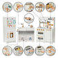 Teamson Kids Little Chef Atlanta Large Modular Wooden Play Kitchen with Interactive, Realistic Features, and 17 Kitchen Accessor