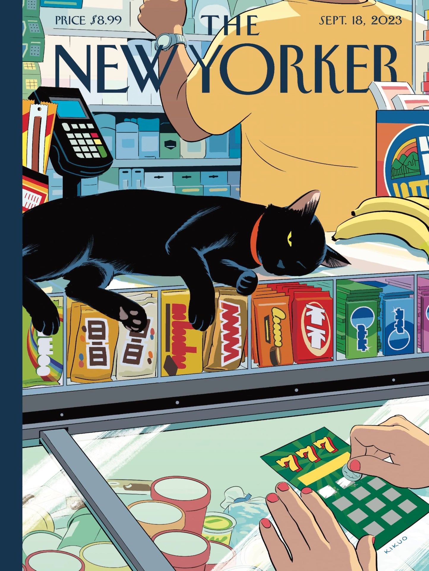 New York Puzzle Company - New Yorker Bodega Cat - 1000 Piece Jigsaw Puzzle For Adults By R. Kikuo Johnson