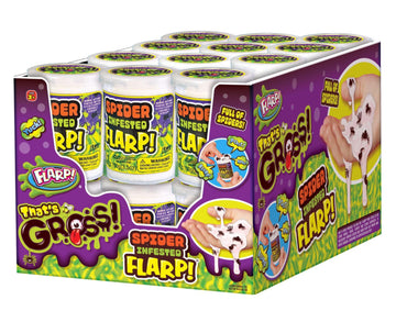 JA-RU Spider Infested Flarp Putty (24 Units) Squishy Sensory Gross Toys for Easter, ADHD Autism Spider Web Toy, Great Party Favo