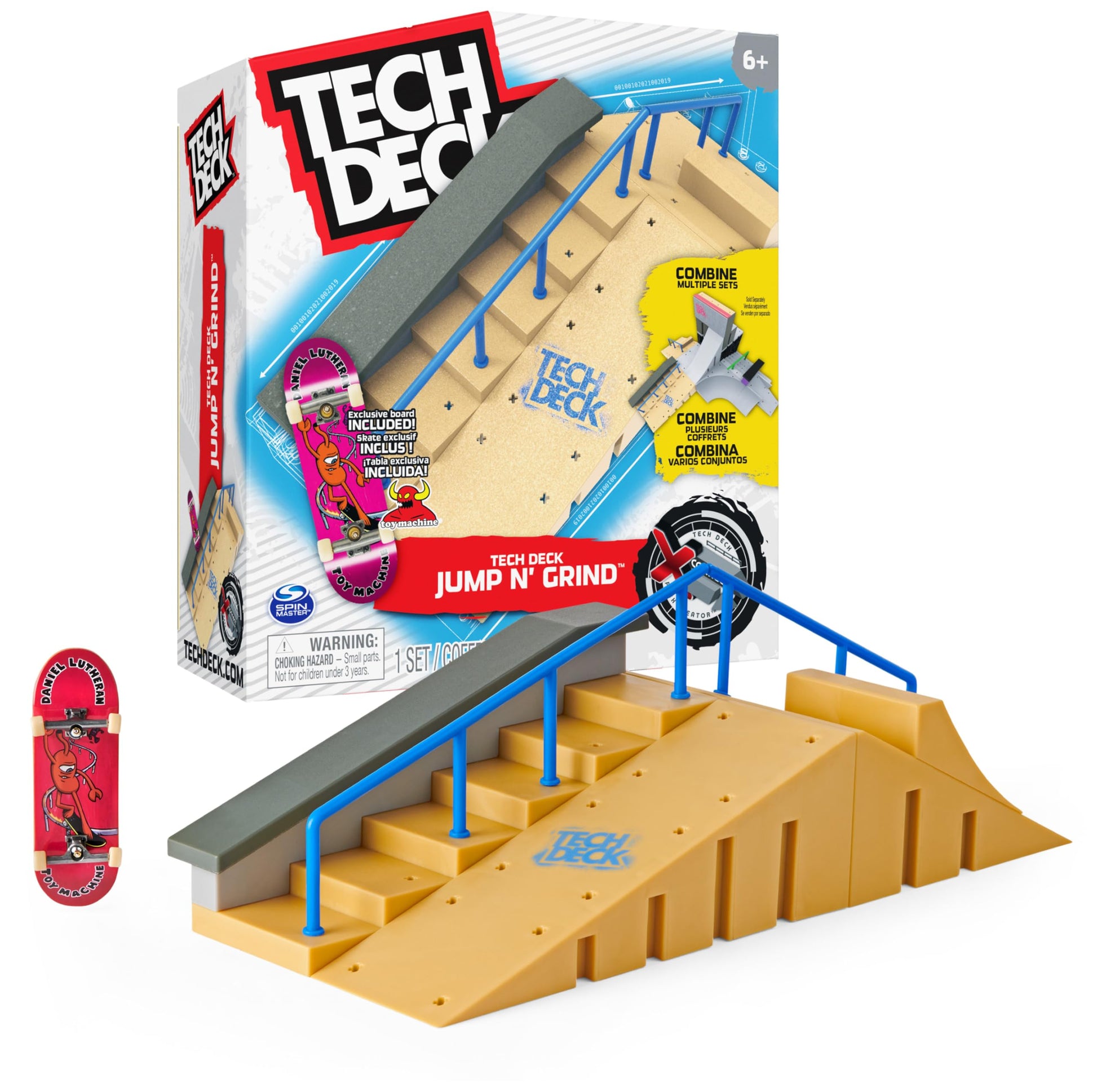 Tech Deck  Jump N Grind X-Connect Park Creator  Customizable and Buildable Ramp Set with limited availability Fingerboard  Kids Toy for Ages 6 and up