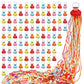 100 pack No Mess Streamers,Romantic Colorful Confetti Poppers,Colorful Hand Throw Party poppers for Birthday,Wedding,Celebration