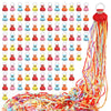100 pack No Mess Streamers,Romantic Colorful Confetti Poppers,Colorful Hand Throw Party poppers for Birthday,Wedding,Celebration