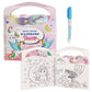 Funblast Magic Water Book For Kids - Cartoon Magic Water Painting Book With Magic Doodle Pen For Kids - Reusable Painting Scrap 