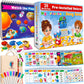 Curious 2 Learn Montessori Pre-Assembled Busy Book For Toddlers Ages 3 And Up, Pre K Preschool Learning Activities Book - Autism Sensory Learning & Education Toys Kindergarten Workbook (Blue)