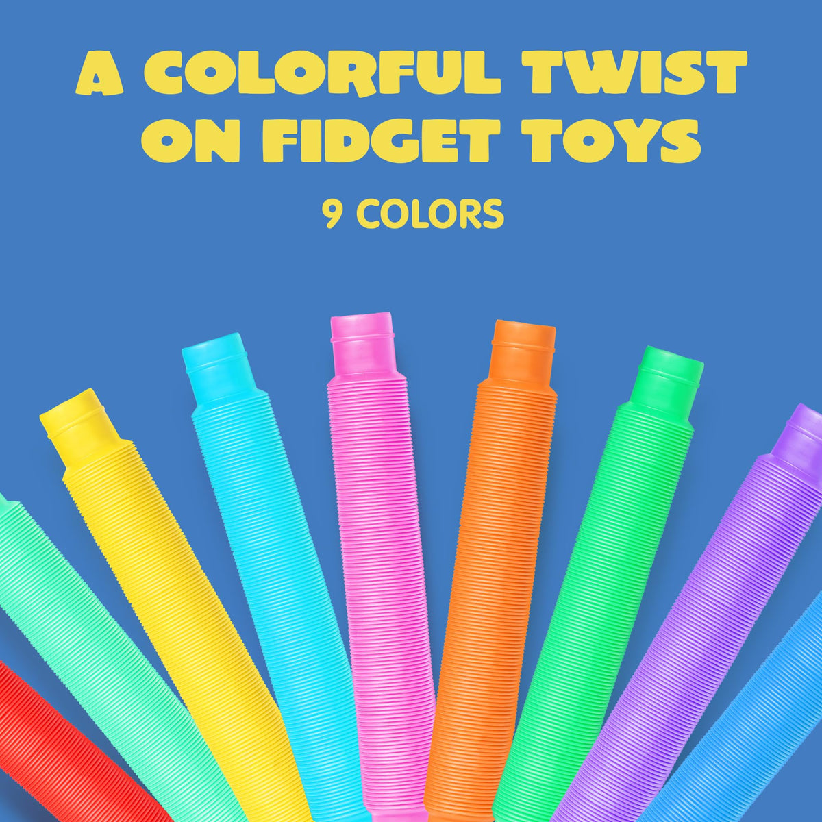 Joyin 18 Pack Pop Tubes Sensory Toys (Large), Fidget Tubes Party Favors ...