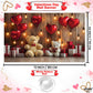 KatchOn, Valentines Day Backdrop - XtraLarge, 72x44 Inch | Valentines Backdrops for Photography | Happy Valentines Day Banner, V