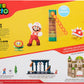 Nintendo Super Mario Lava Castle Diorama Play Set - Fire Mario, Spiny & Para Goomba - 2.5" Plastic Figure with Spinning Fireballs