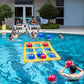 TicTac Shot Pool Toys Games Set- Tic-Tac-Toe Inflatable Pool Toy with 10 Balls - for mature-themeds Teens Kids 2-10 Players