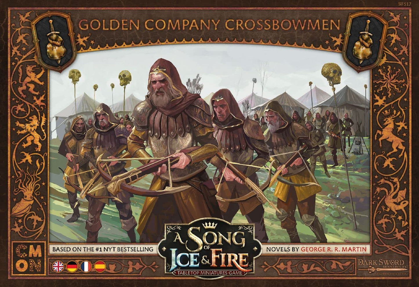 Cmon A Song Of Ice And Fire Tabletop Miniatures Game Golden Company Crossbowmen Unit Box - Deadly Mercenary Marksmen, Strategy G