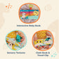 B. Toys- B. Baby – Interactive Soft Baby Book – Rainbow Sunshine- Baby Developmental Toy- Cloth Book For Babies – Sensory Features – 6 Months +