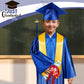 Mukum Kindergarten Graduation Cap and Gown Set with Tassel 2025 Charms Graduations Stoles for Kid Preschool Kindergarten