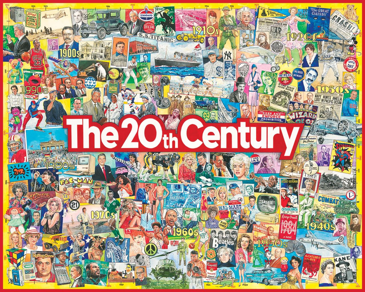 White Mountain Puzzles 20th Century  1000 Piece Jigsaw Puzzle
