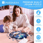 Wooden Puzzles for mature-themeds  Flat Puzzle with 3D Visual Effect  Aurora World Wooden Jigsaw Puzzles for mature-themeds 100 Pieces  Winter Wood Puzzles mature-themed  Unique Shape  Wall Art Canvas Puzzle (S-8.5 * 8.5in)