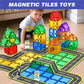 Magnetic Tiles Road - Route 66 Set, Magnet Building Blocks For Toddler Kids Toys, Construction Sets For 3+ Year Old Boys & Girls