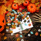 Tenare 150 Pcs Halloween Mini Erasers Mini Eraser Assortment Pumpkin Ghost Bat Mini Erasers for Trick or Treat Halloween Party F