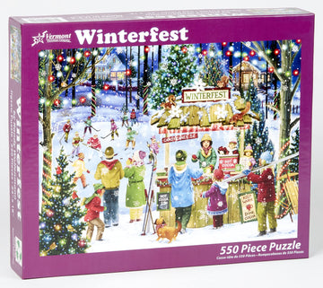 Vermont Christmas Company Winterfest Christmas Jigsaw Puzzle 550 Piece