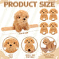 Ceenna 16 Pcs Valentine'S Day Puppy Stuffed Animal Slap Bracelets Cute Puppy Slap Bracelets 8.66 Inch Adorable Puppy Slap Wrist