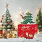 Meiidoshine Red Christmas Money Boxes For Cash Gift Pull, Surprise Money Holder Cash Gift For Kids Adults, Diy Fun Cash Box For Women Men Girls Boys Mom Dad Friends, Include 100Pcs Transparent Bags
