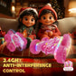 Terucle Remote Control Car for Girls, New Pink RC Cars Stunt RC Car Girl Toys for Girls Double-Sided 360 Rotating with Headlight