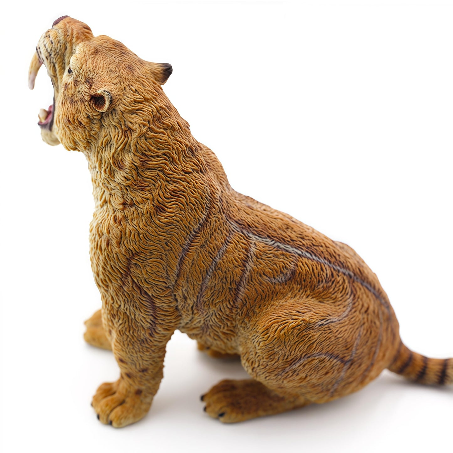 Gemini&Genius Smilodon Action Figure Toy, Saber-Toothed Tiger Wild Animal Model Toy, Beautiful And Accurate Sculptures Of Tiger Animal Toy Figure, Gift, Collection, Display & Play For Kids Collectors