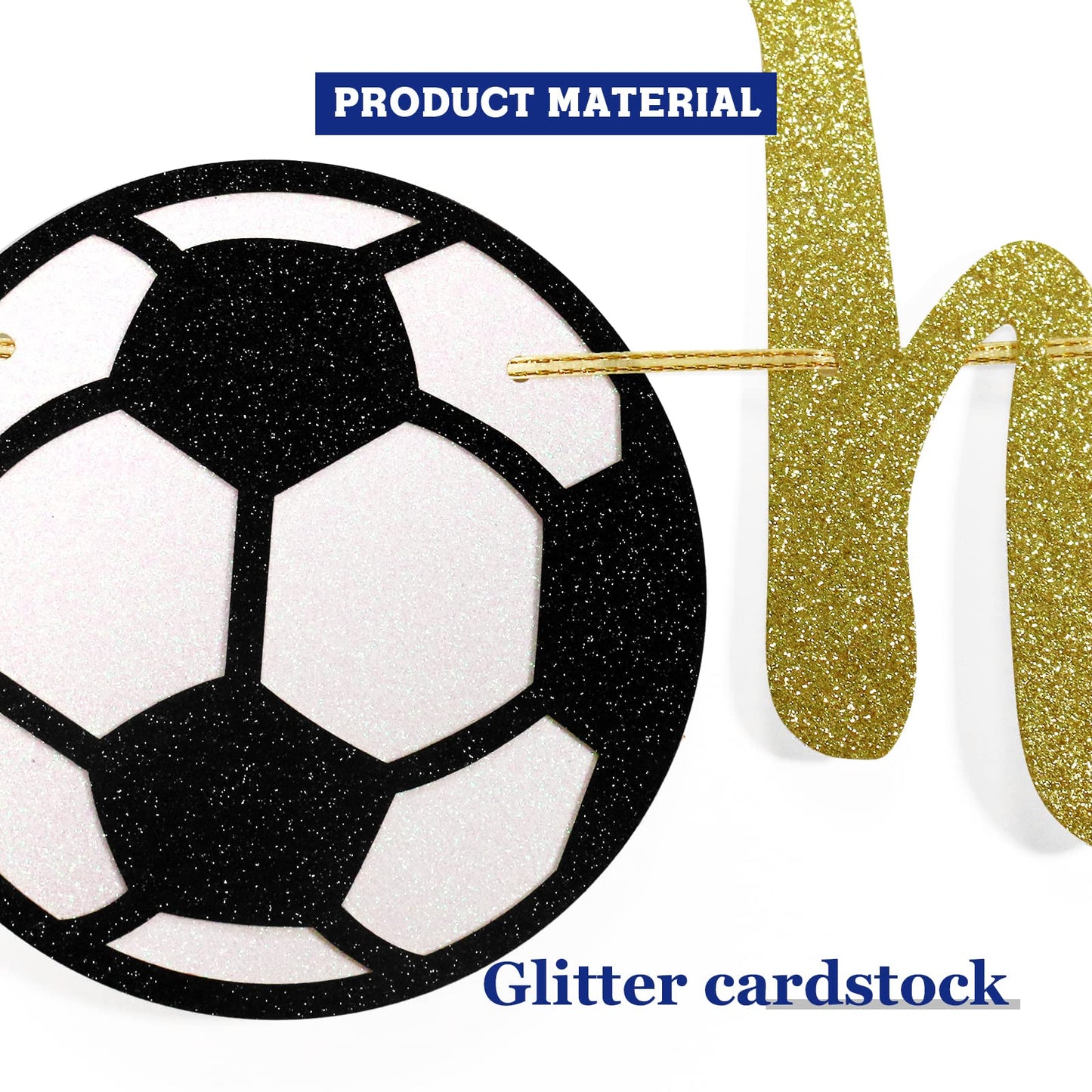 Sports Happy Birthday Banner, Glitter Sports Birthday Banner, Football, Baseball, Soccer, Basketball, Multi Sports Theme Birthda