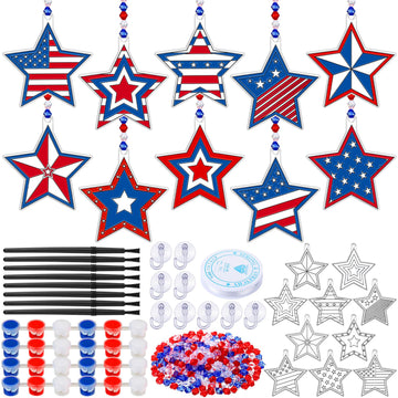 WinnerWhy 30 Sets Suncatchers Window Art Kits, DIY Sun Catchers Bulk Crafts Paint Your Own Window Ornaments for Boys Girls Class