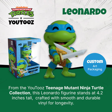 Youtooz Leonardo Ninja Turtle Figure, 4.2' Inch Tmnt Leonardo Collectible Teenage Mutant Ninja Turtles Series Teenage Mutant Ninja Turtles Collectibles