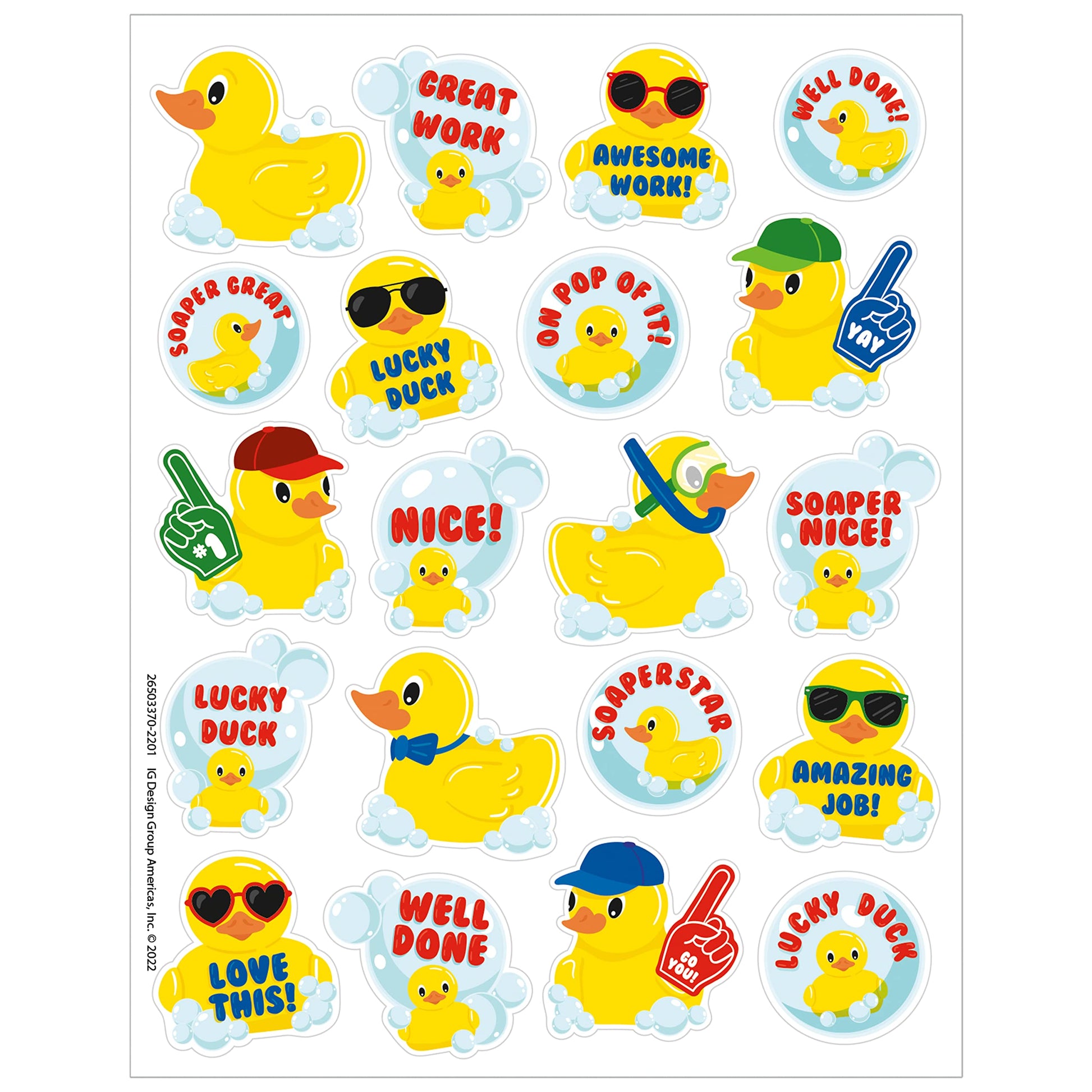 RUBBER DUCK BUBBLEBATH SCENT STICKR
