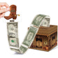Cowboy Party Surprise Money Box Gift, Happy Birthday Money Box For Cash Gift With Pull, Cowboy Party Decoration For Women Men, C
