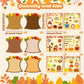 Cy2Side 12Pcs Fall Woodland Religious Stickers Scene For Kids, Make A Fall Christian Sticker Scene With Fox Cross Make Your Own Fall Religious Sticker Scene Art Craft Diy Autumn Sunday School Activity