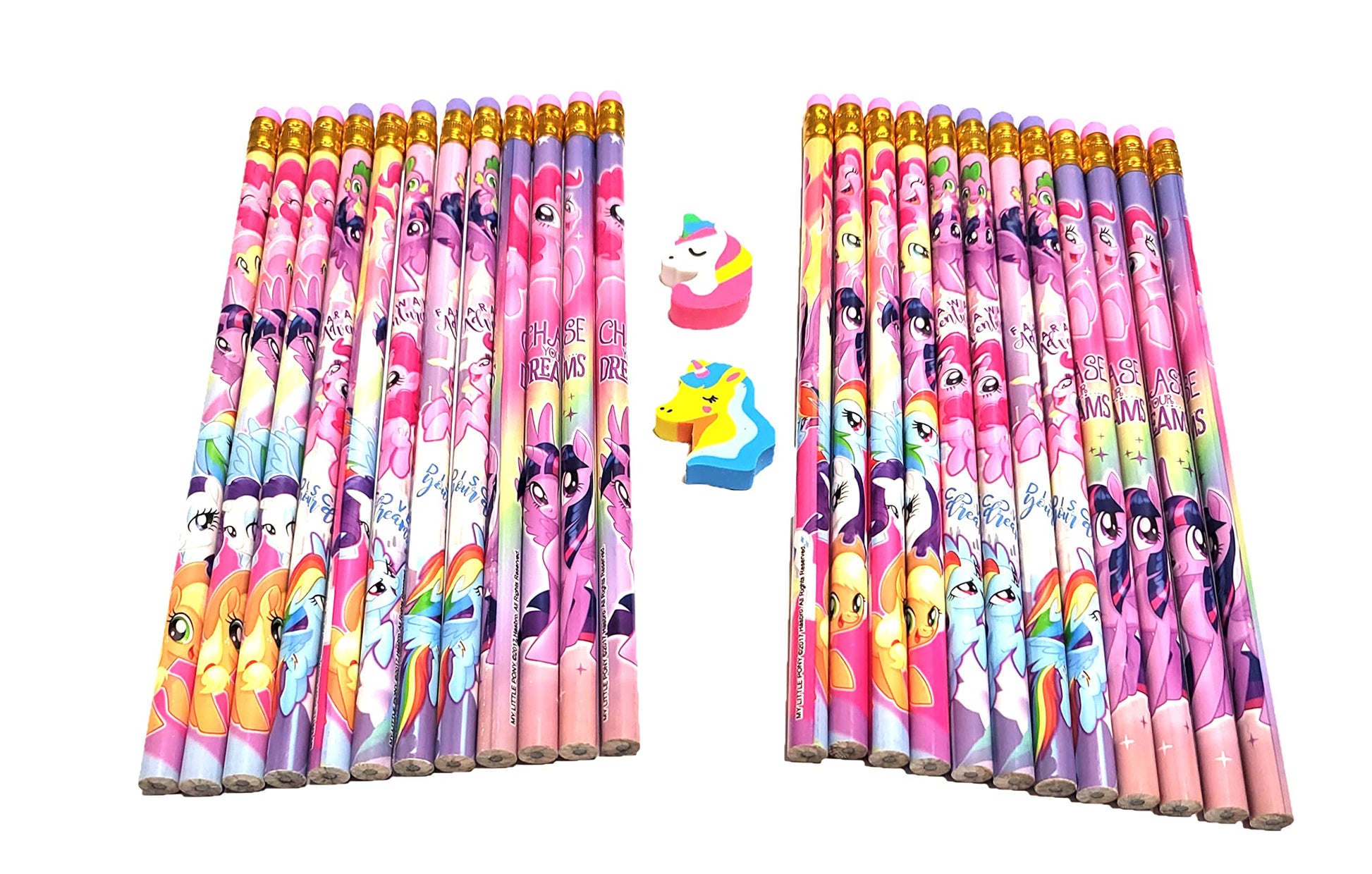 24 Pcs My Little Pony Wood Pencils Birthday Party Favors Bag Fillers - 2 DZ