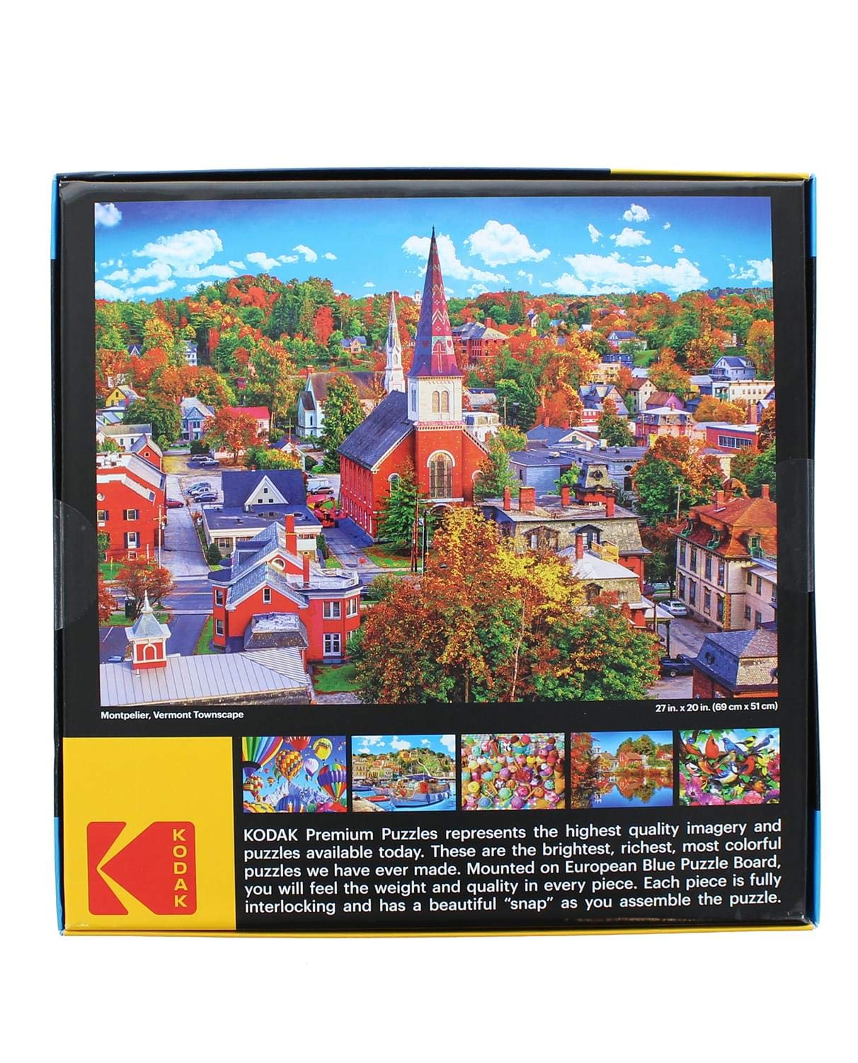 Roseart - Kodak Premium - Montpelier, Vermont Townscape - 1000 Piece Jigsaw Puzzle For Adults