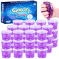 24 Pack Purple Galaxy Star Slime, Party Favor for Girls & Boys, Mini Glitter Galaxy Slime Cup, Wet,Soft and Non Sticky, Stress &