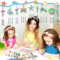 JellyArch Wind Chime Kit - 30 Pack Summer Ocean Sea Animal Crafts, Small, Multicolor, DIY Marine Ornaments for Kids' Activities