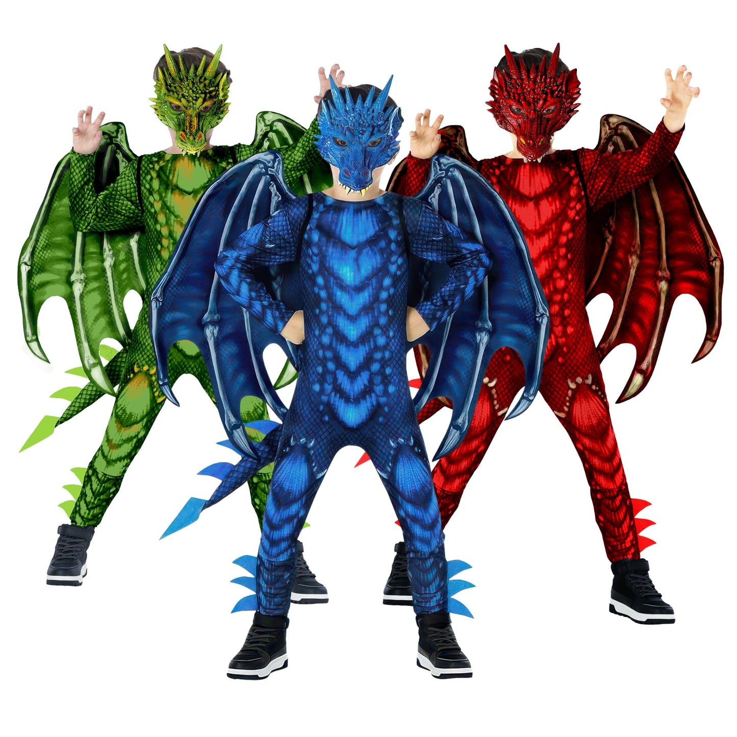 Morph Blue Dragon Costume Kids Dragon Costumes For Boys Halloween Costumes For Boys Dragon Wing Kid Costume