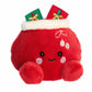 Aurora Festive Palm Pals Velvet Santa Bag Stuffed Animal - 5" Red Plush for Kids & Collectors - Holiday Decoration or Gift