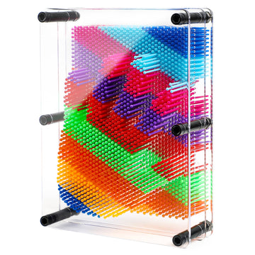 ENJSD 3D Pin Art Toy for Kids - Sensory Fidget Board, Multicolor, Model PA-01, Ideal for Ages 3-10+ Years, Perfect Birthday Gift
