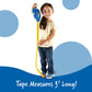 Learning Resources Pretend Play 3'' Long Tape Measure - Ages 3+ Kids Measuring Tape, Measuring Tape Retractable, Educational Toy