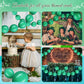 100 Pcs Link Balloon Linking Balloon Latex Linkable Balloons Connected Wedding Party Decoration (Dark Green, 10 Inch)