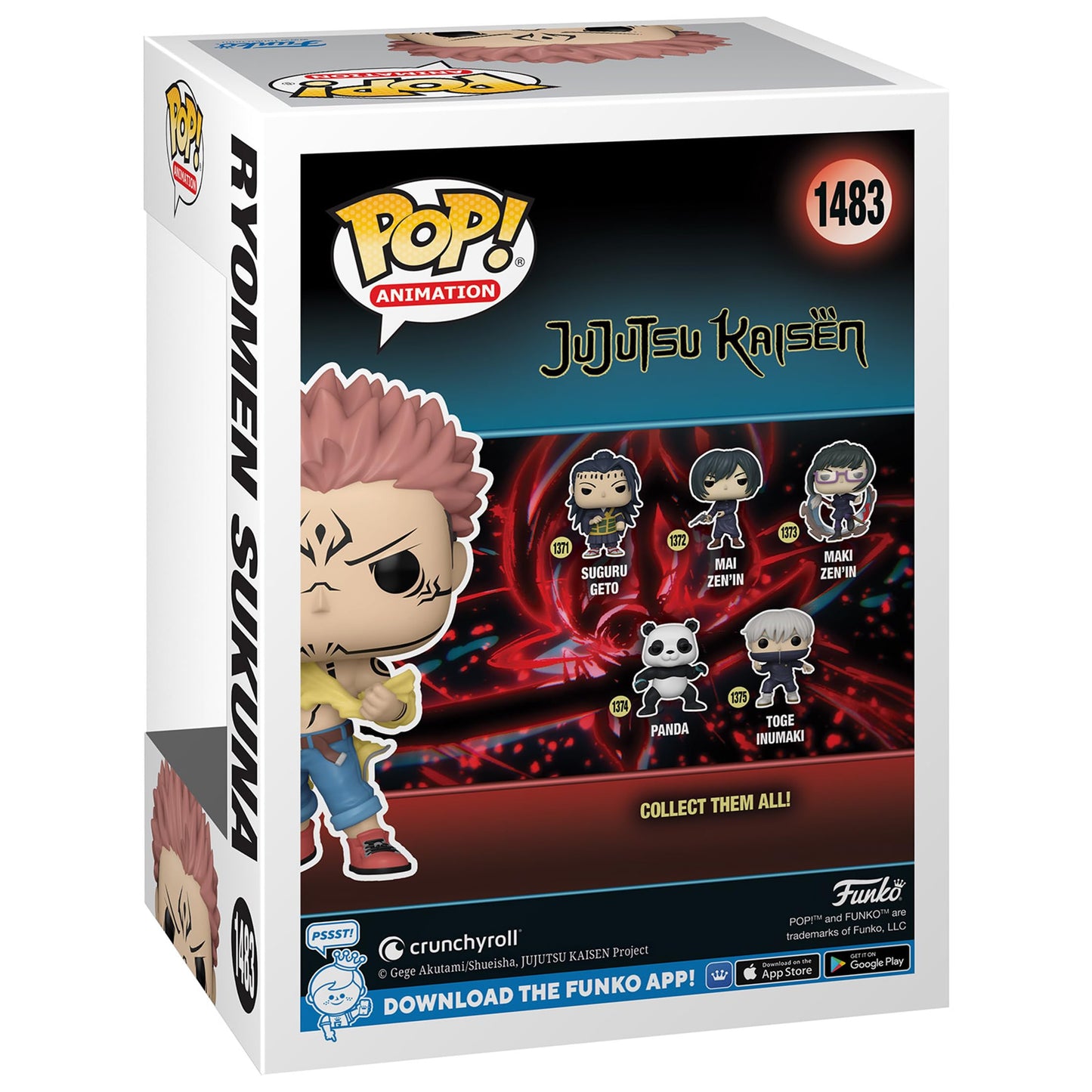 Funko Pop! Animation: Jujutsu Kaisen - Ryomen Sukuna Tearing Shirt Special Edition Multicolor Vinyl Figure Exclusive #1483