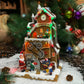 Moments In Time Christmas Village Building, Santa'S Workshop With Christmas Music, Led Lights, And Animation - Power Adapter (In