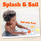Splashez Boat Bath Toy For Kids | Mold Free Floating Toddler Bath Toys With No Hole For Water | Boat Ship Containers Ideal Size