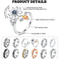 Fasacco Anxiety Ring For Women Fidget Rings For Anxiety Spinner Ring Figit Spinning Ring Anti Anxiety Ring For Women Men Size 12