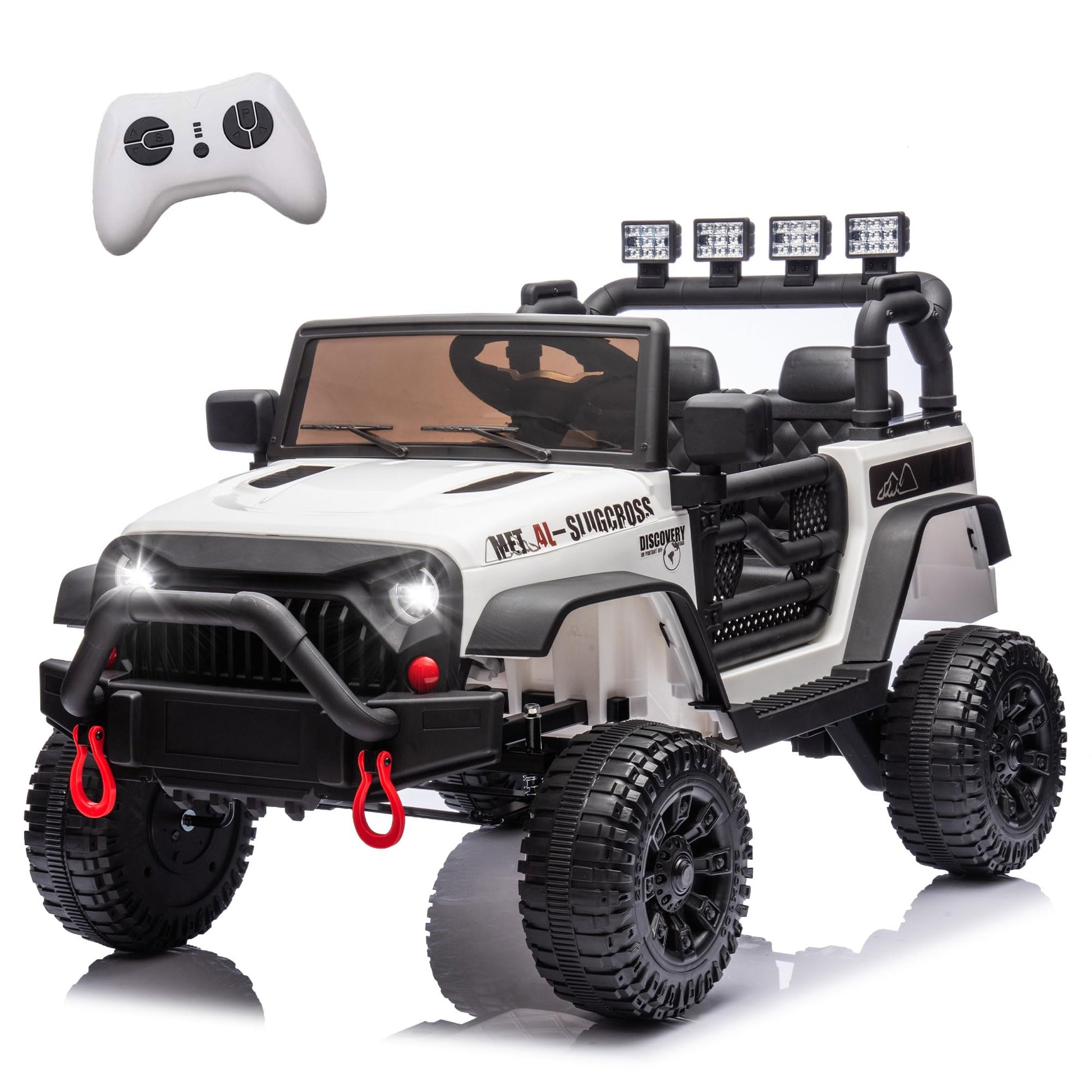 Okybaby 24V Kids Ride On Jeep Car, 400W Motor Ride On Toys W/Parents Remote Control, Electric Cars With 4-Wheel Suspension, Blue