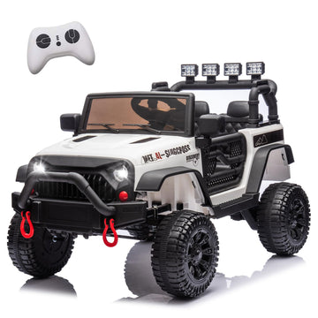 Okybaby 24V Kids Ride On Jeep Car, 400W Motor Ride On Toys W/Parents Remote Control, Electric Cars With 4-Wheel Suspension, Blue